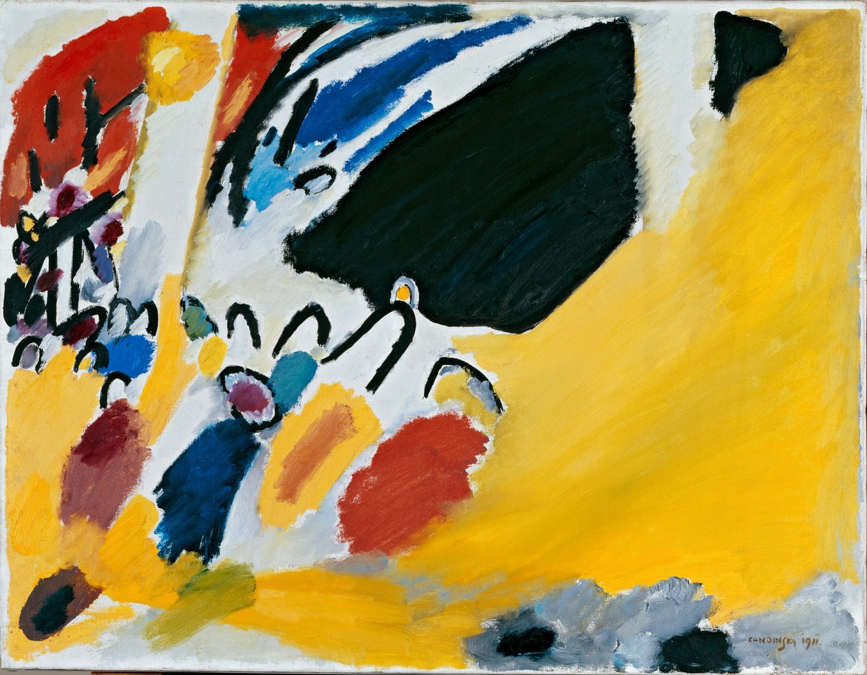 Dojem č. 3 (koncert) 1911 (olej na plátně) od Wassily Kandinsky