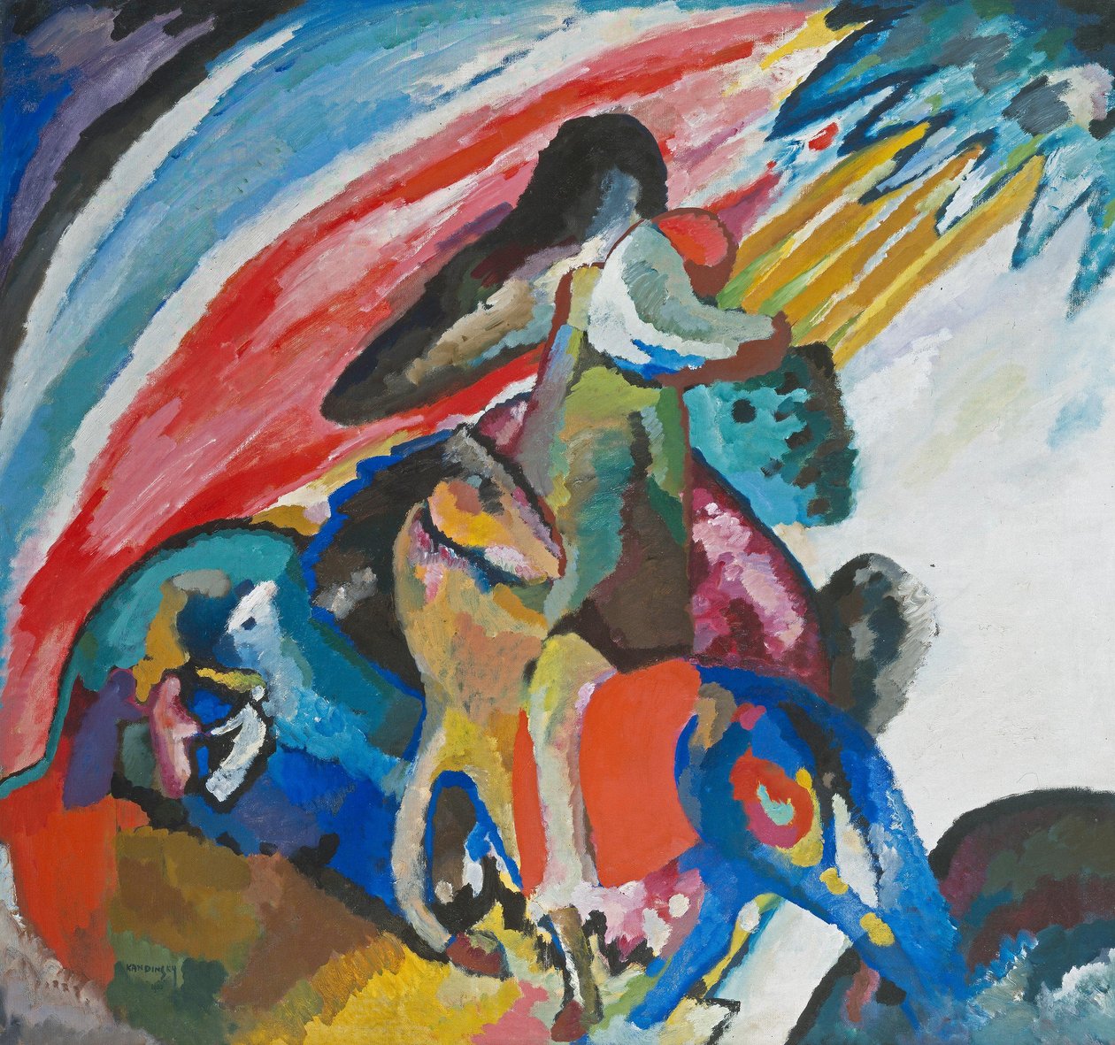Improvizace 12 (Jezdec) od Wassily Kandinsky