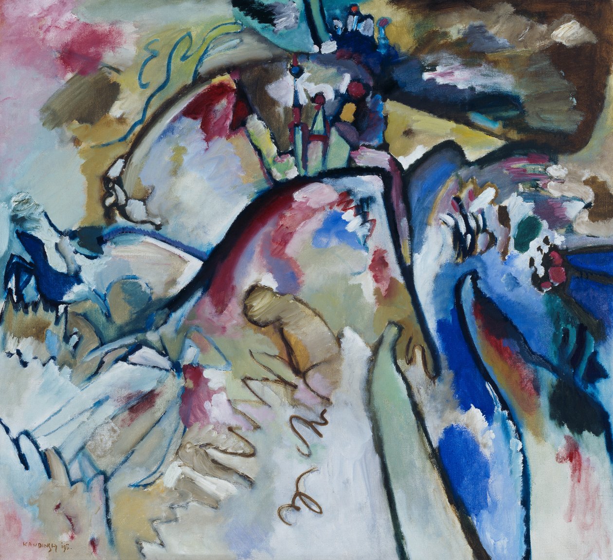 Improvizace 21 a od Wassily Kandinsky