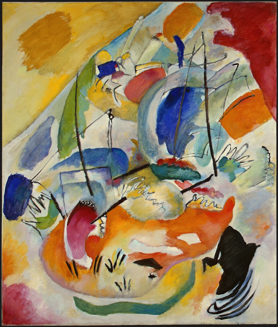 "" Improvization ೩೧, Sea Battle "" Butte Nail Novel - Painter Day Vassily Kandinsky (au Vassily Kandinsky au Kandinsky od Wassily Kandinsky