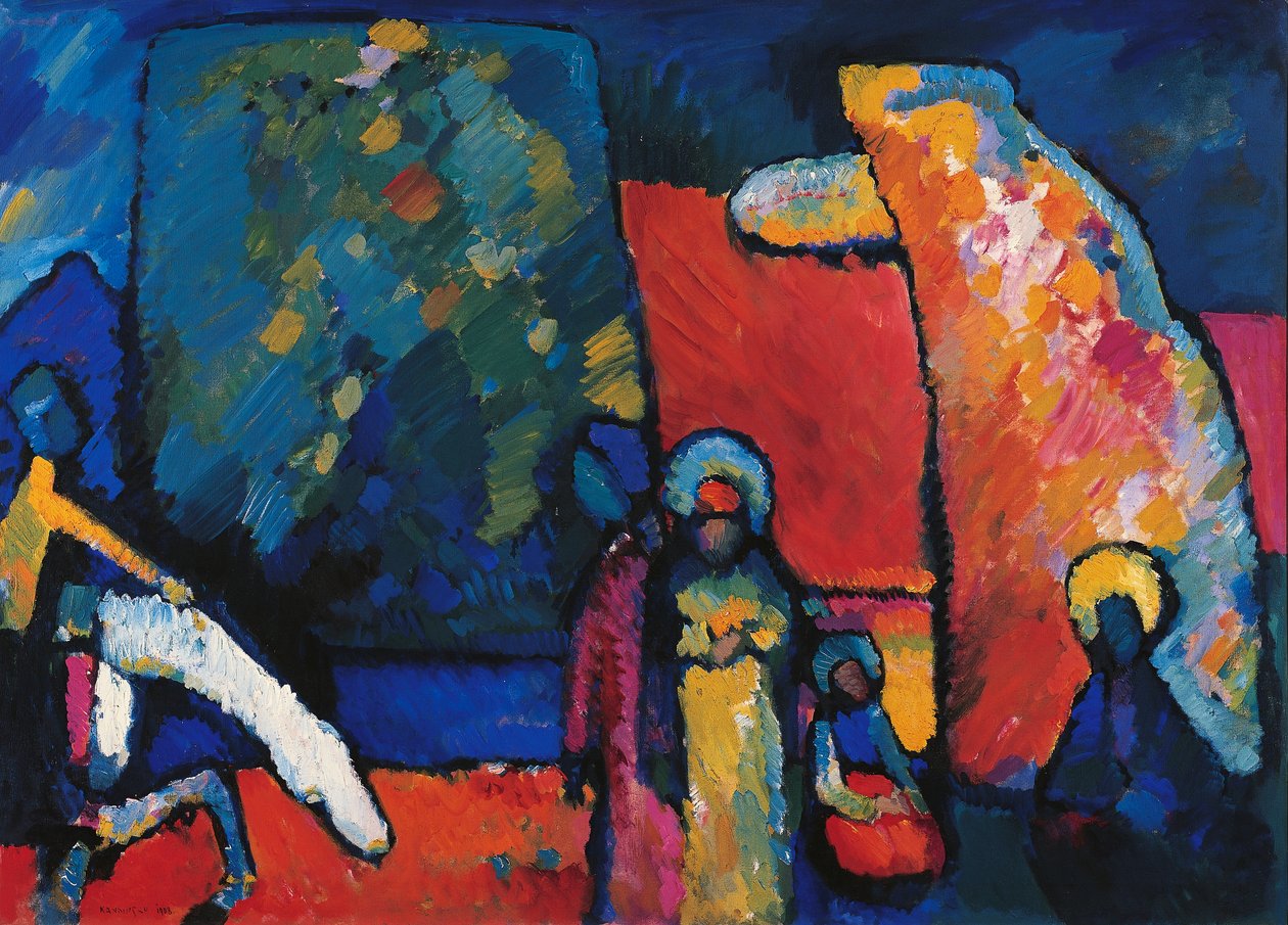 Improvizace č. 2 (pohřební pochod) od Wassily Kandinsky