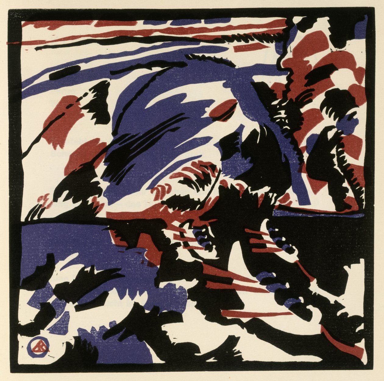Kahnfahrt (Blatt 28 aus: "Klänge") od Wassily Kandinsky