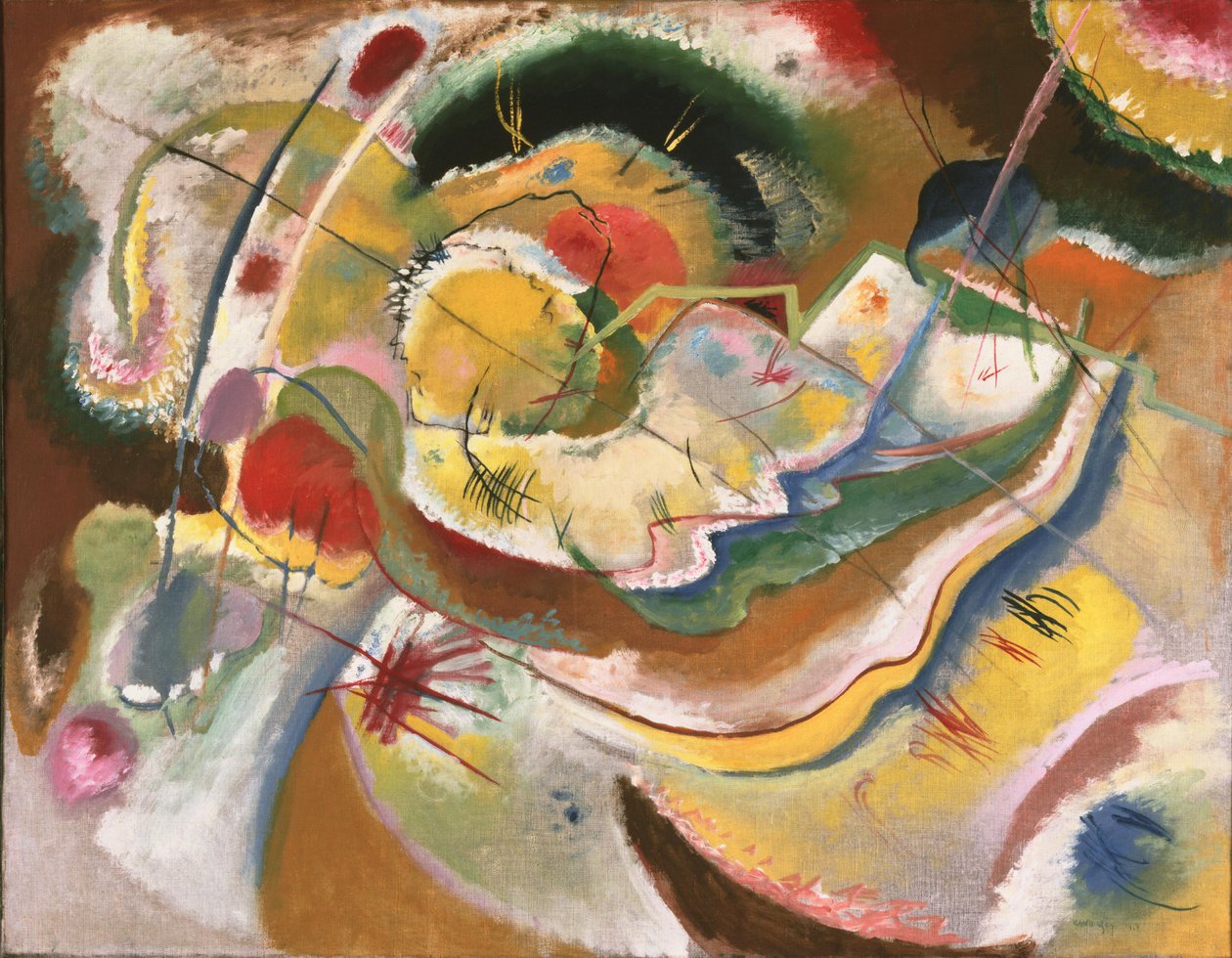 Kandinskij - Malý obraz se žlutou barvou (Improvizace), 1914 od Wassily Kandinsky