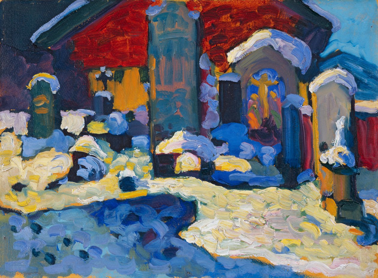 Kochel – hřbitov od Wassily Kandinsky