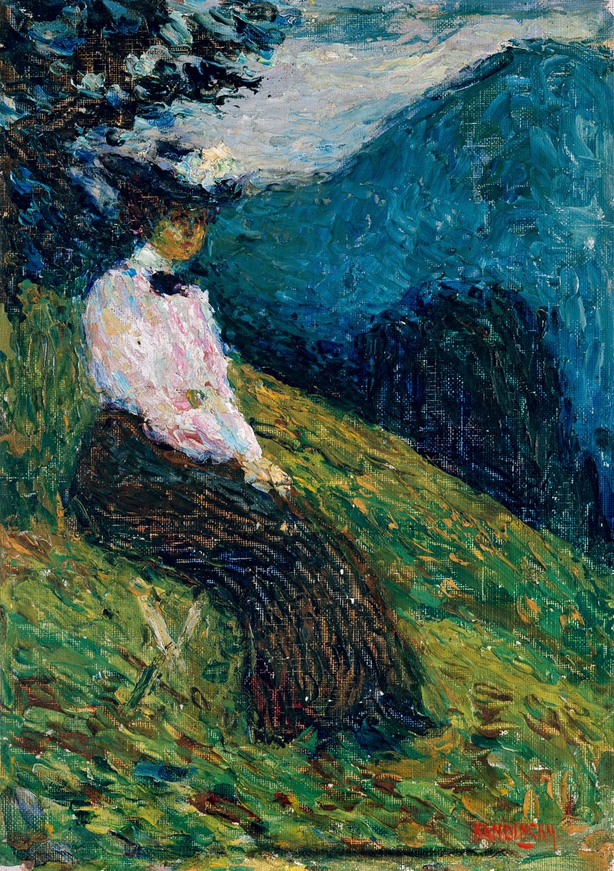 Kochel – Gabriele Münterová od Wassily Kandinsky