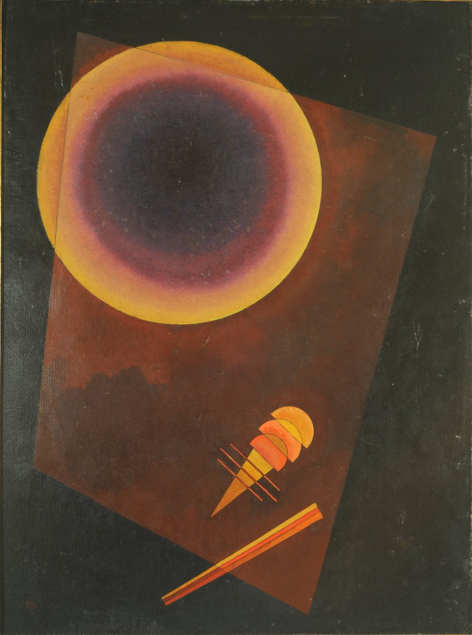 Kreis, Kruh s hnědou barvou od Wassily Kandinsky