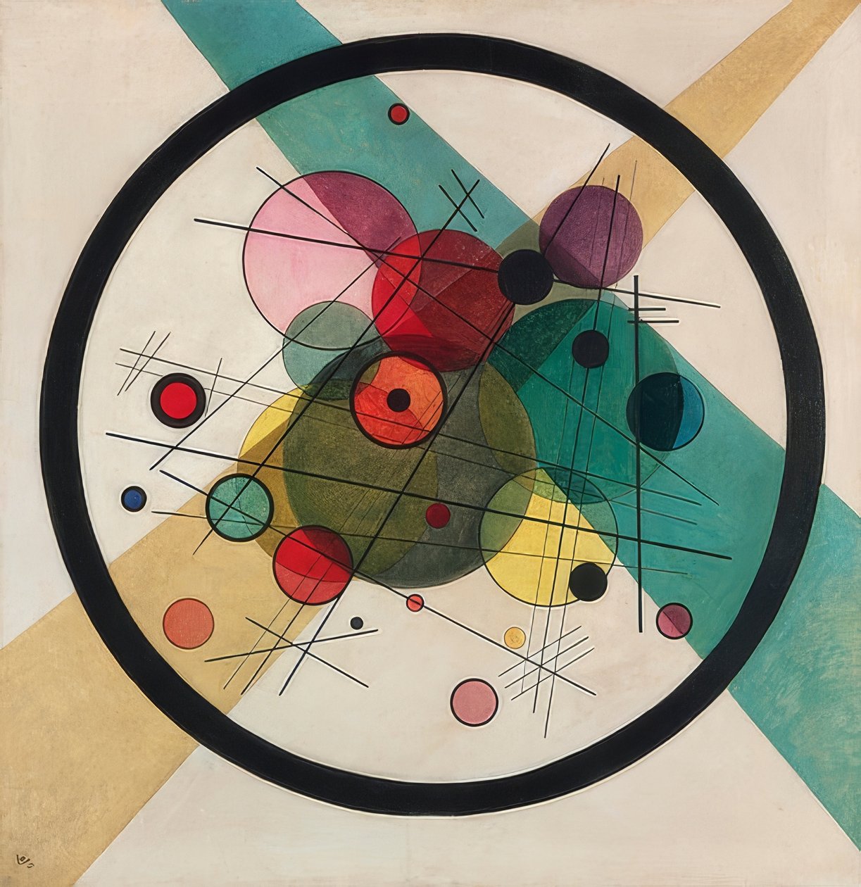 Kruhy v kruhu. 1923 od Wassily Kandinsky