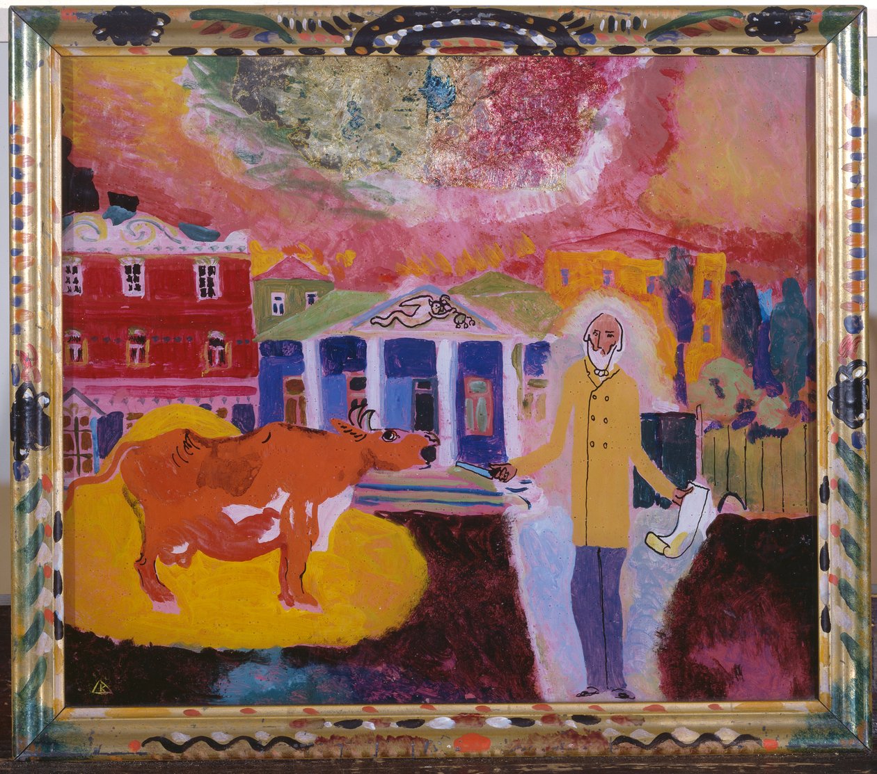 Kráva v Moskvě od Wassily Kandinsky