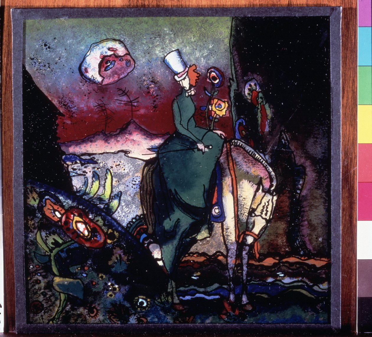 "Amazonka"" Dřevomalba od Vassily Kandinsky (nebo Wassily Kandinski nebo Kandinskij od Wassily Kandinsky