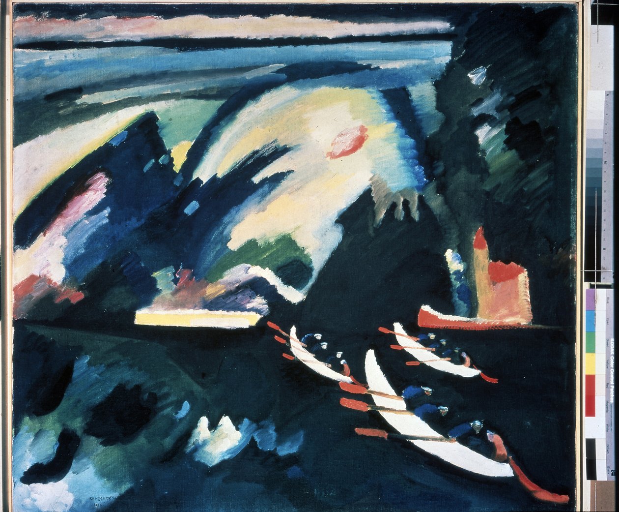 "" Le Lac "" Painter Day Vassily Kandinsky (neboli Wassily Kandinsky od Wassily Kandinsky