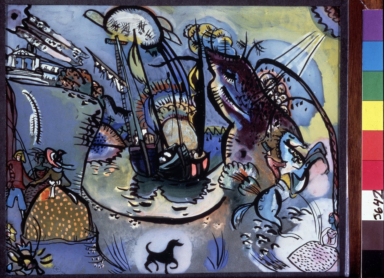 "" Le Port "" Painter Day Vassily Kandinsky (neboli Wassily Kandinsky od Wassily Kandinsky