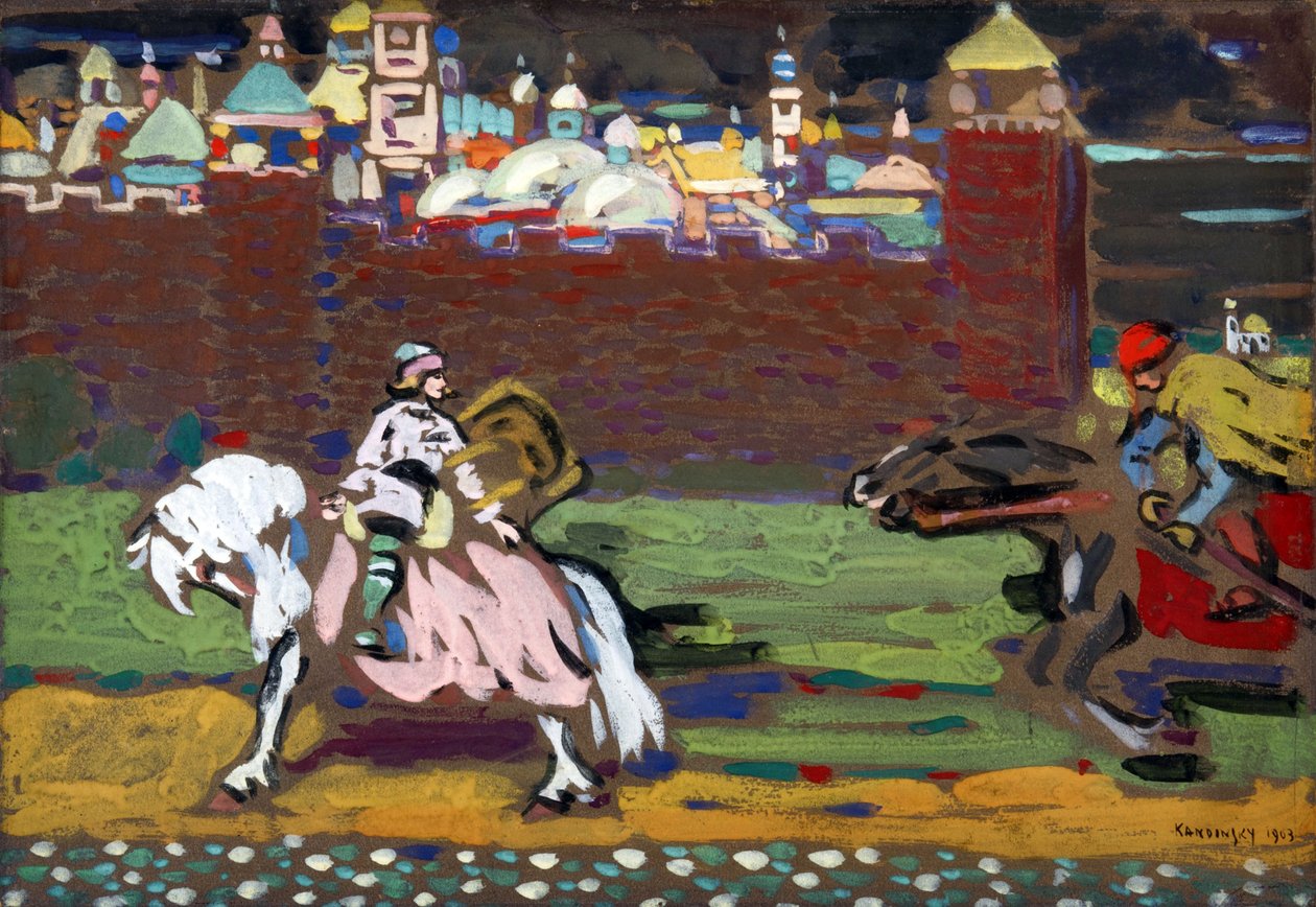 "Kříže"" Malba Vasilije Kandinského (nebo Wassily Kandinského nebo Kandinského od Wassily Kandinsky