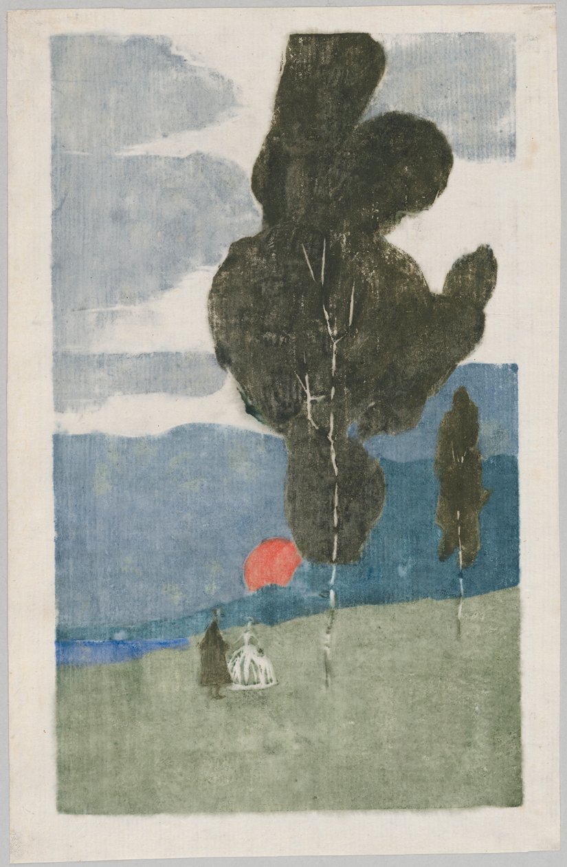 Východ měsíce (srov. GMS 264) od Wassily Kandinsky