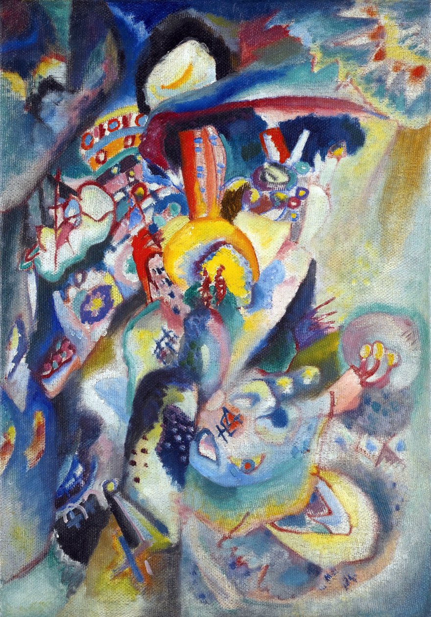 ""Moskva II"" Obraz Vasilije Kandinského (nebo Wassily Kandinského nebo Kandinského od Wassily Kandinsky