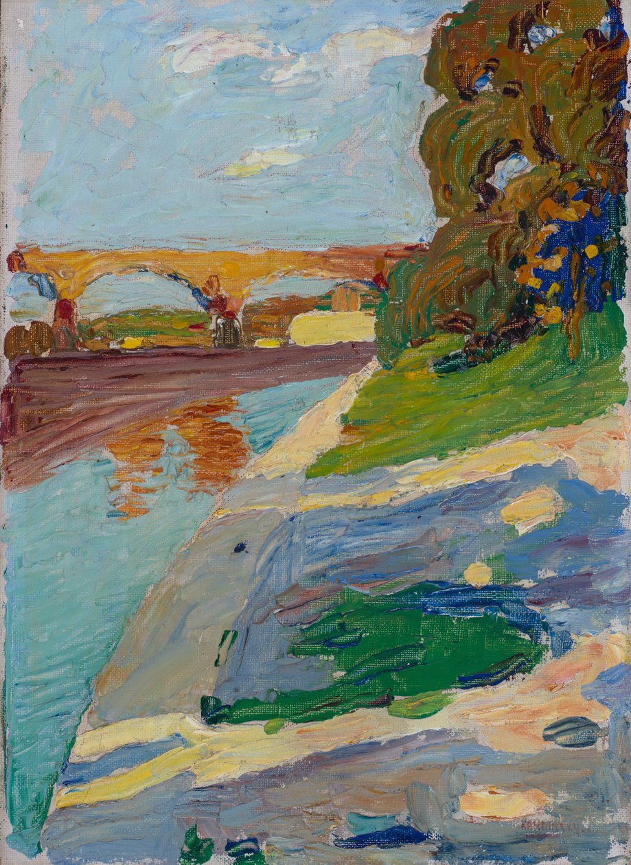 Mnichov - Isar od Wassily Kandinsky