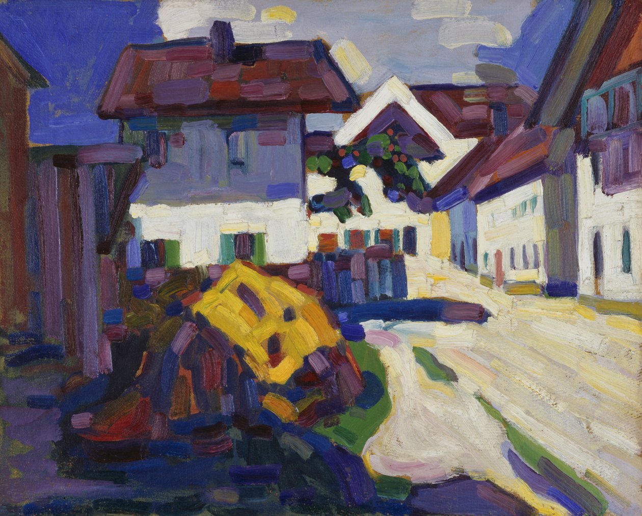 Murnau - Skupina domů od Wassily Kandinsky