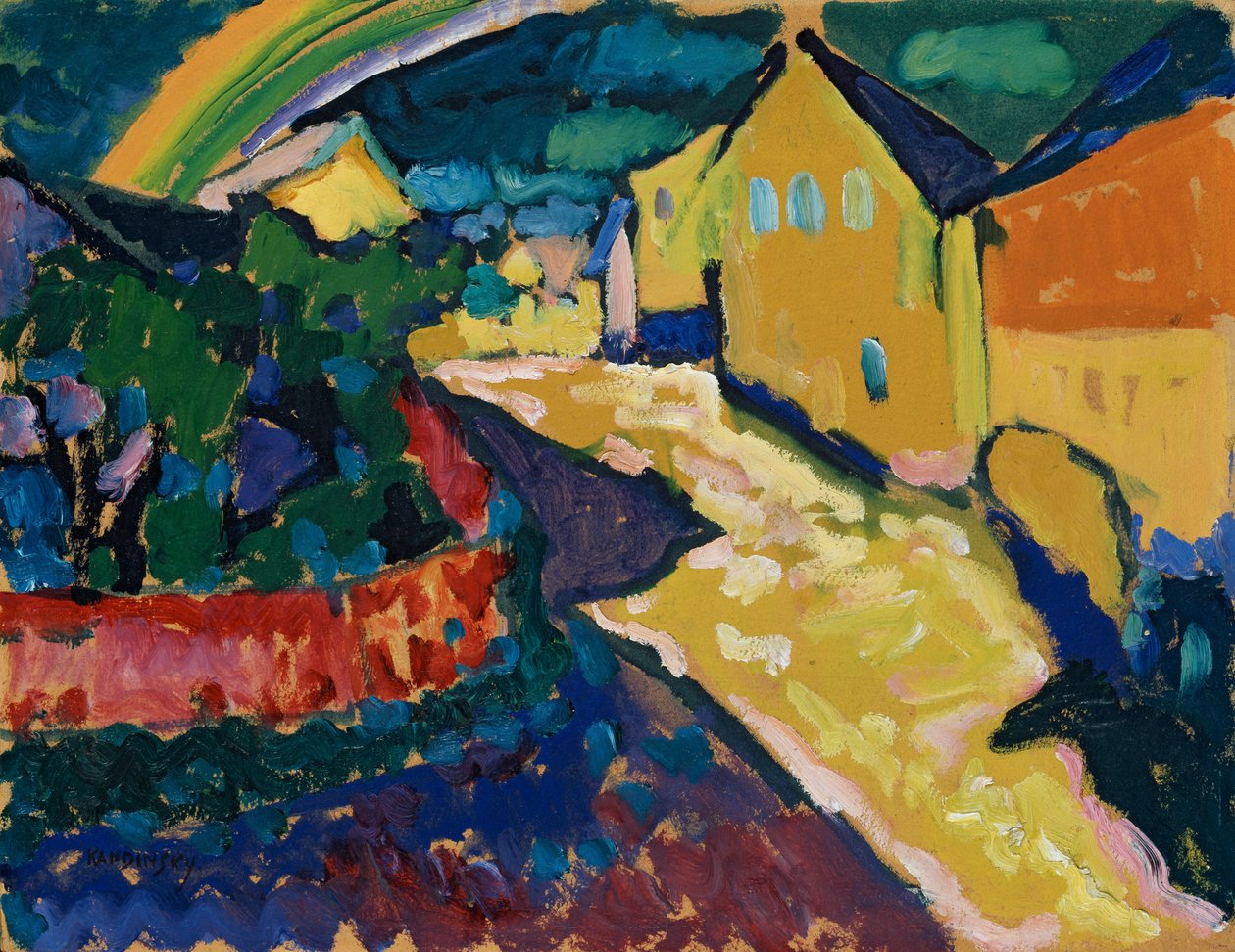 Murnau - Krajina s duhou od Wassily Kandinsky
