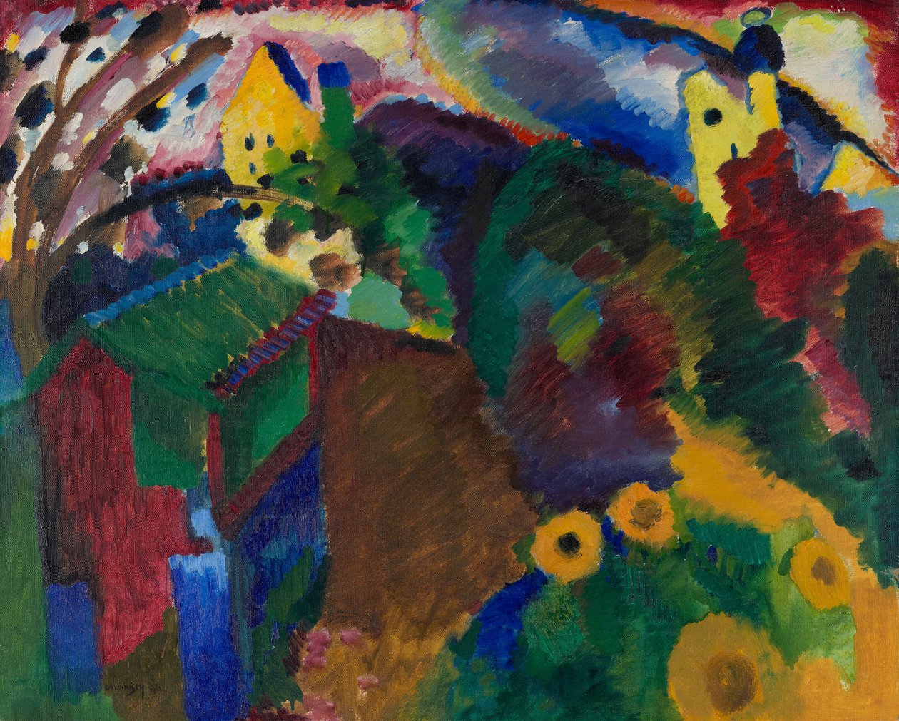 Murnau - zahrada od Wassily Kandinsky