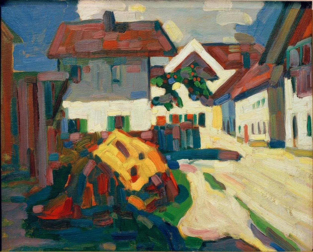 Murnau - skupina domů od Wassily Kandinsky