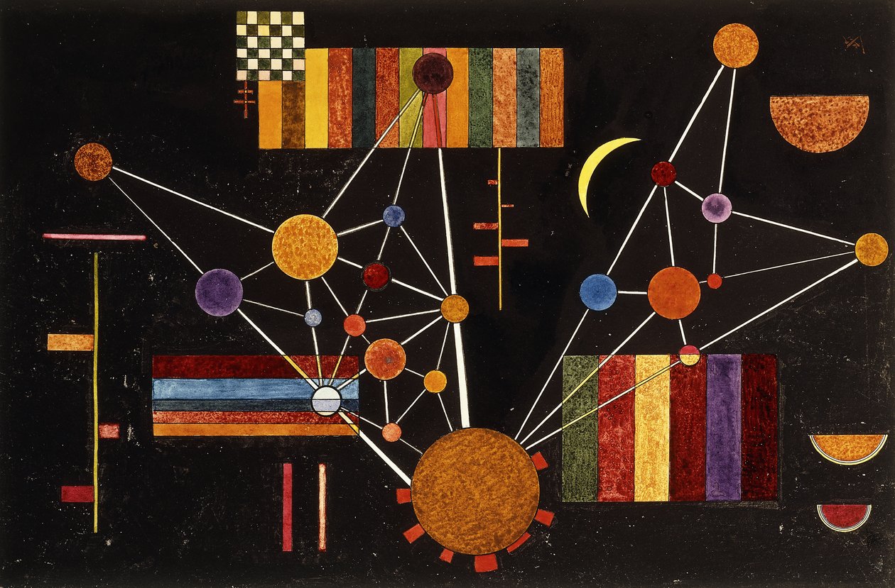 Síť při pohledu shora, č. 231; Cop shora, č. 231 od Wassily Kandinsky