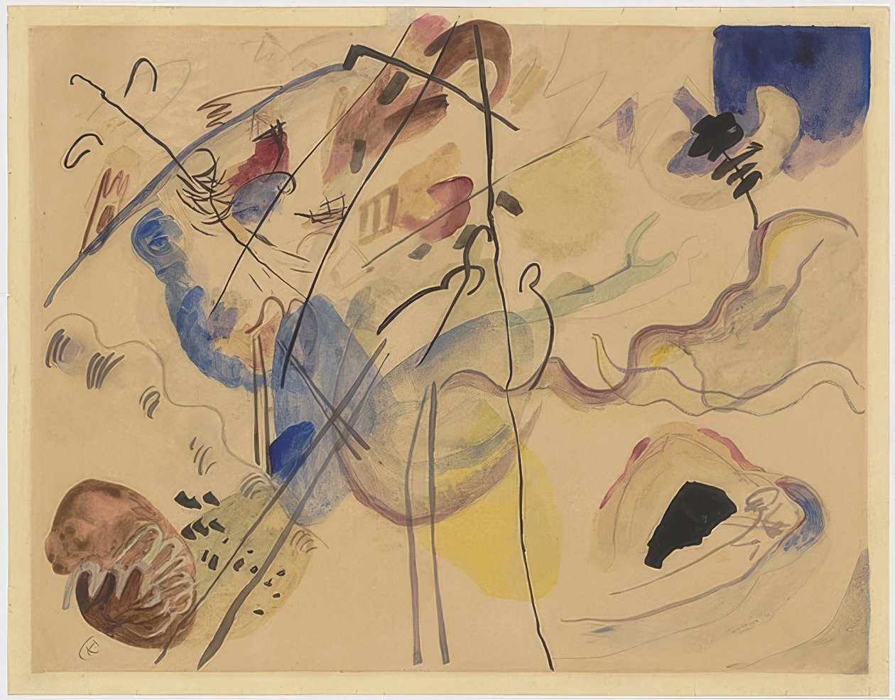 Nepojmenovaná. 1911-12 od Wassily Kandinsky