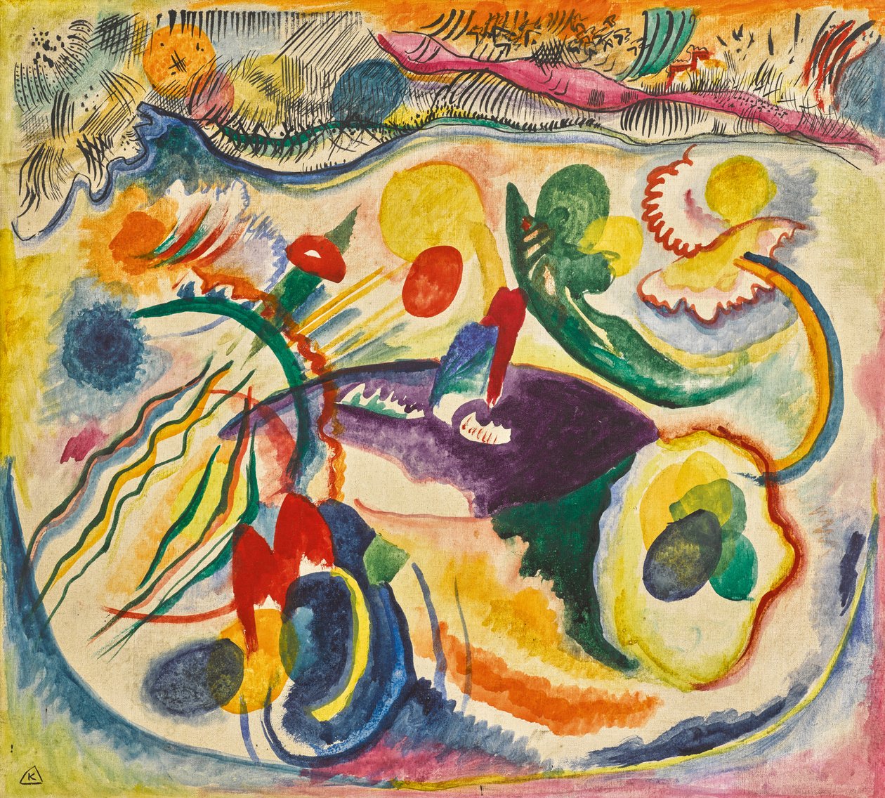 Na téma posledního soudu, 1913. od Wassily Kandinsky