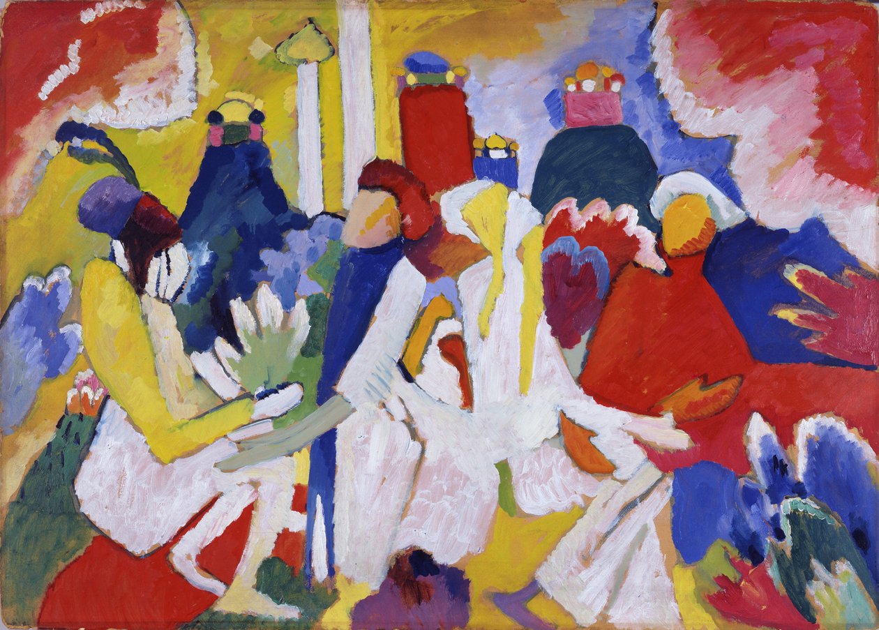 "Orientální"" obraz Vasilije Kandinského (nebo Wassily Kandinského nebo Kandinského od Wassily Kandinsky