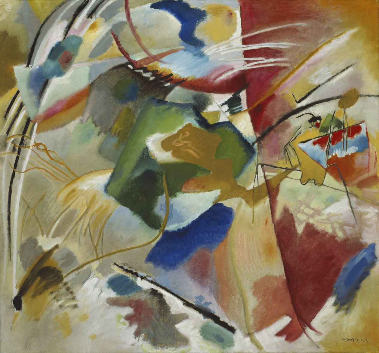 Malba se zeleným středem, 1913 od Wassily Kandinsky