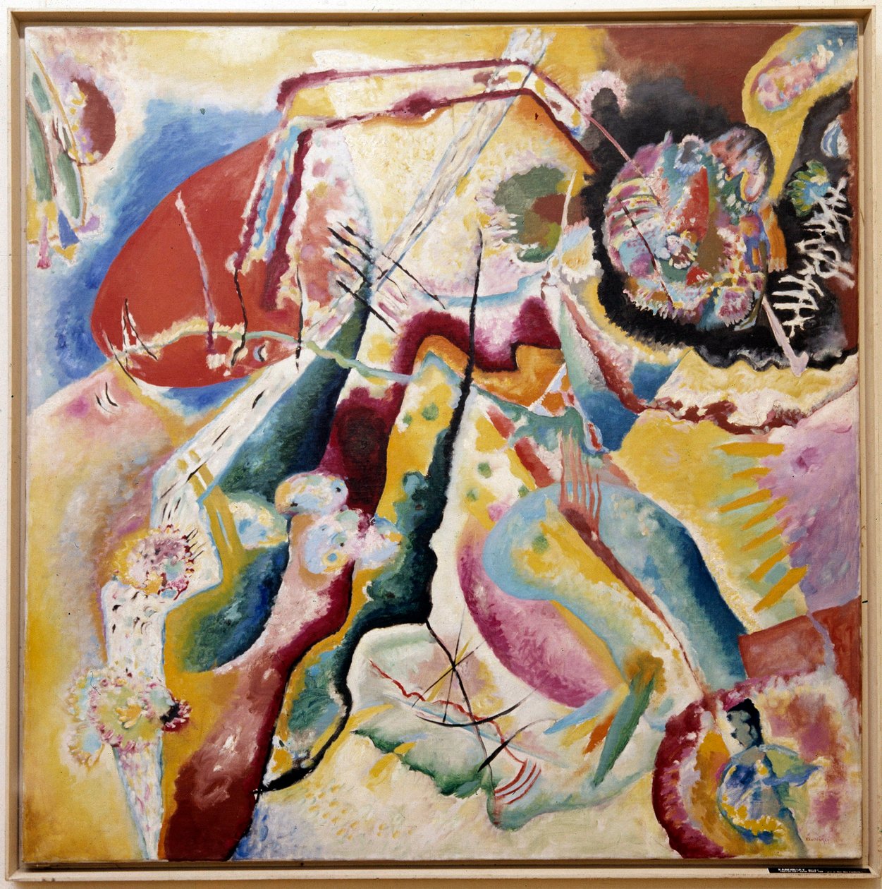 Malba s červenou skvrnou, 1914 od Wassily Kandinsky