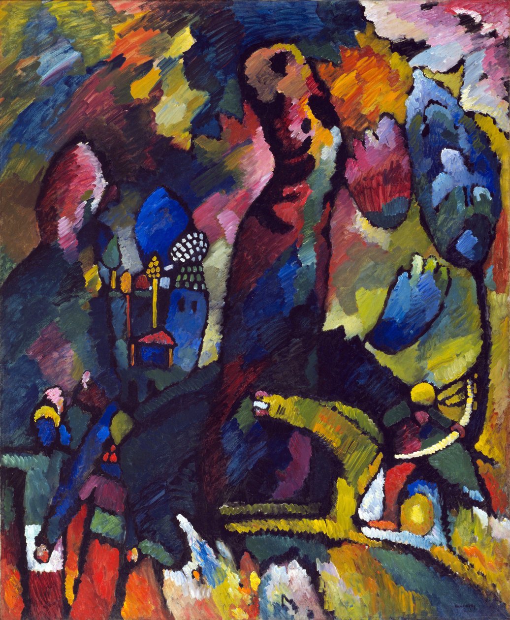 "Obrázek s lukostřelcem"" Peinture de Vassily Kandinsky (ou Wassily Kandinski nebo Kandinskij od Wassily Kandinsky