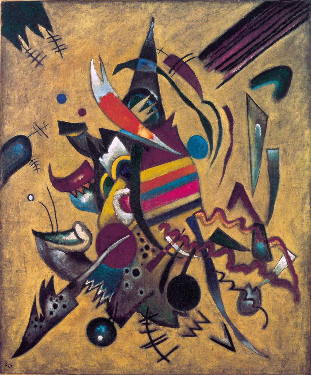 "Body"" Obraz Vasilije Kandinského (nebo Wassily Kandinského nebo Kandinského od Wassily Kandinsky