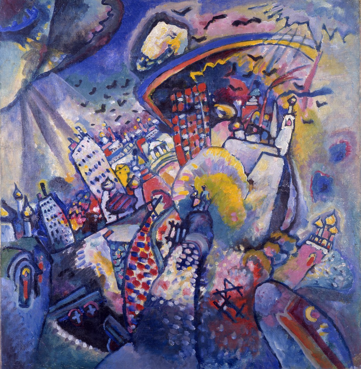 Rudé náměstí, 1916 od Wassily Kandinsky
