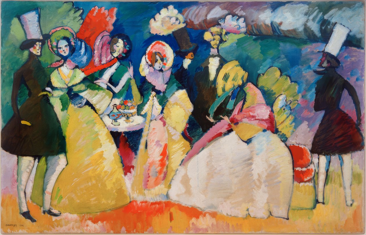 Společnost krinolíny od Wassily Kandinsky