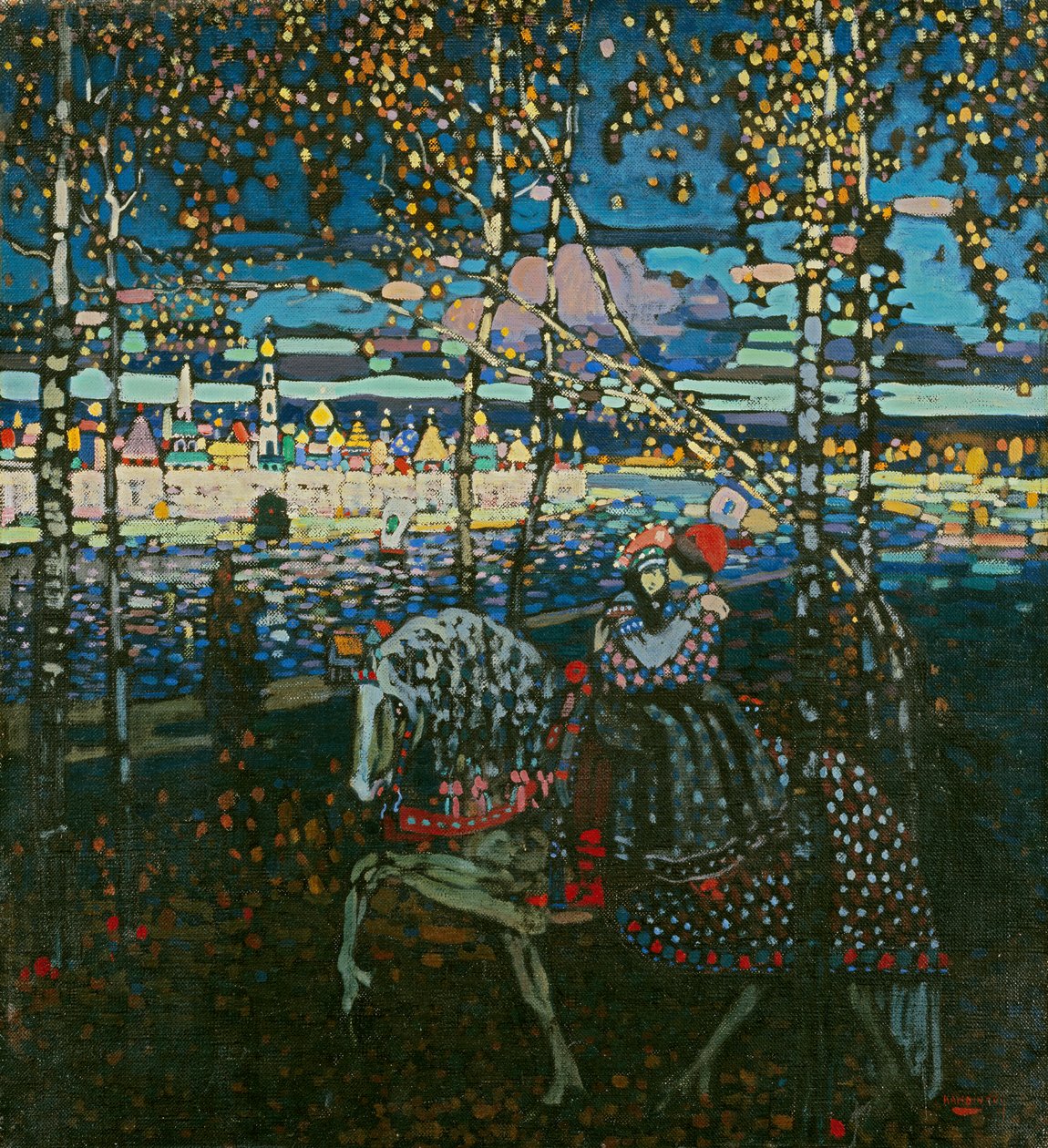 Jezdící pár od Wassily Kandinsky