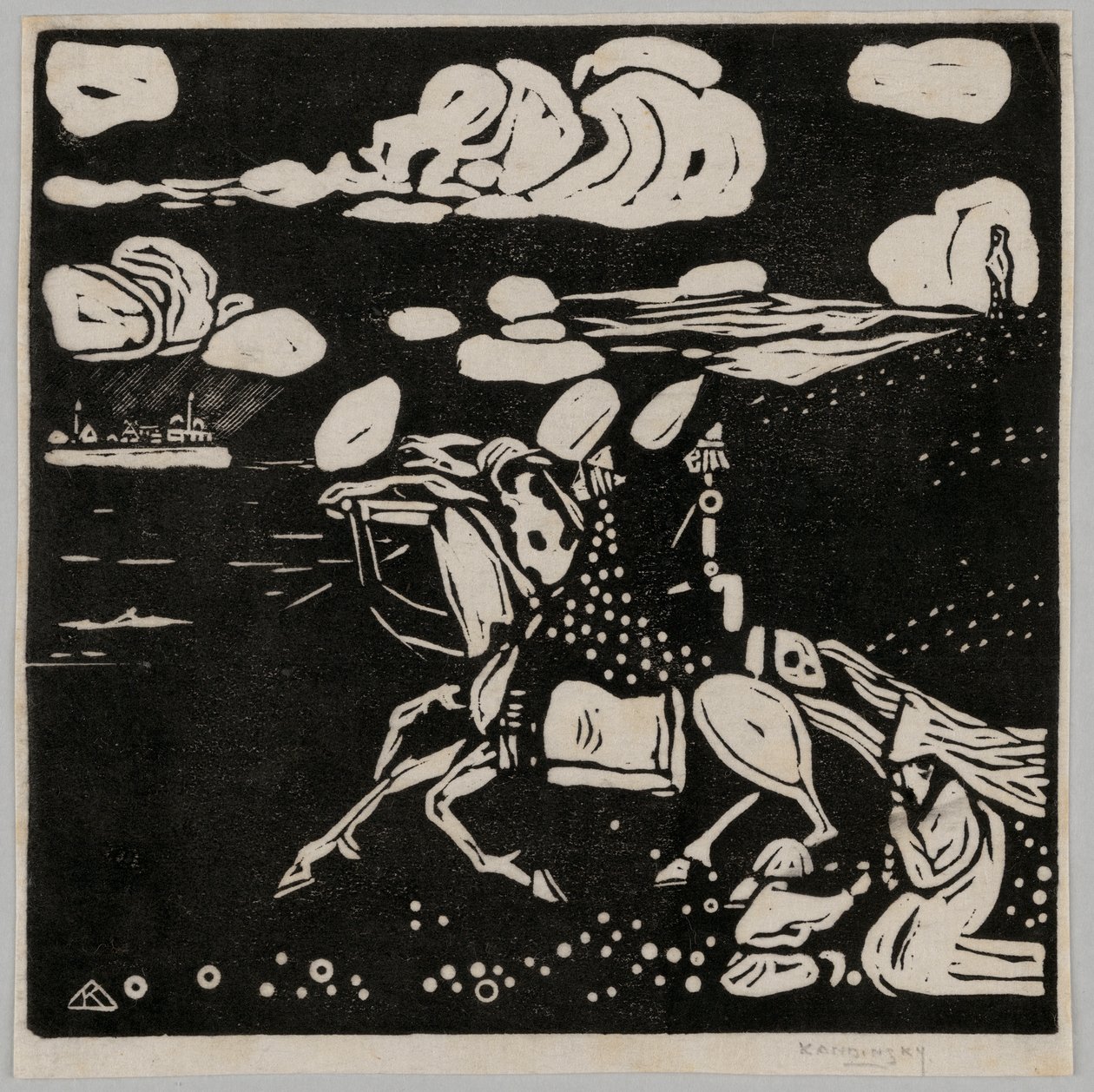 Jezdci (Les Chevaliers) od Wassily Kandinsky