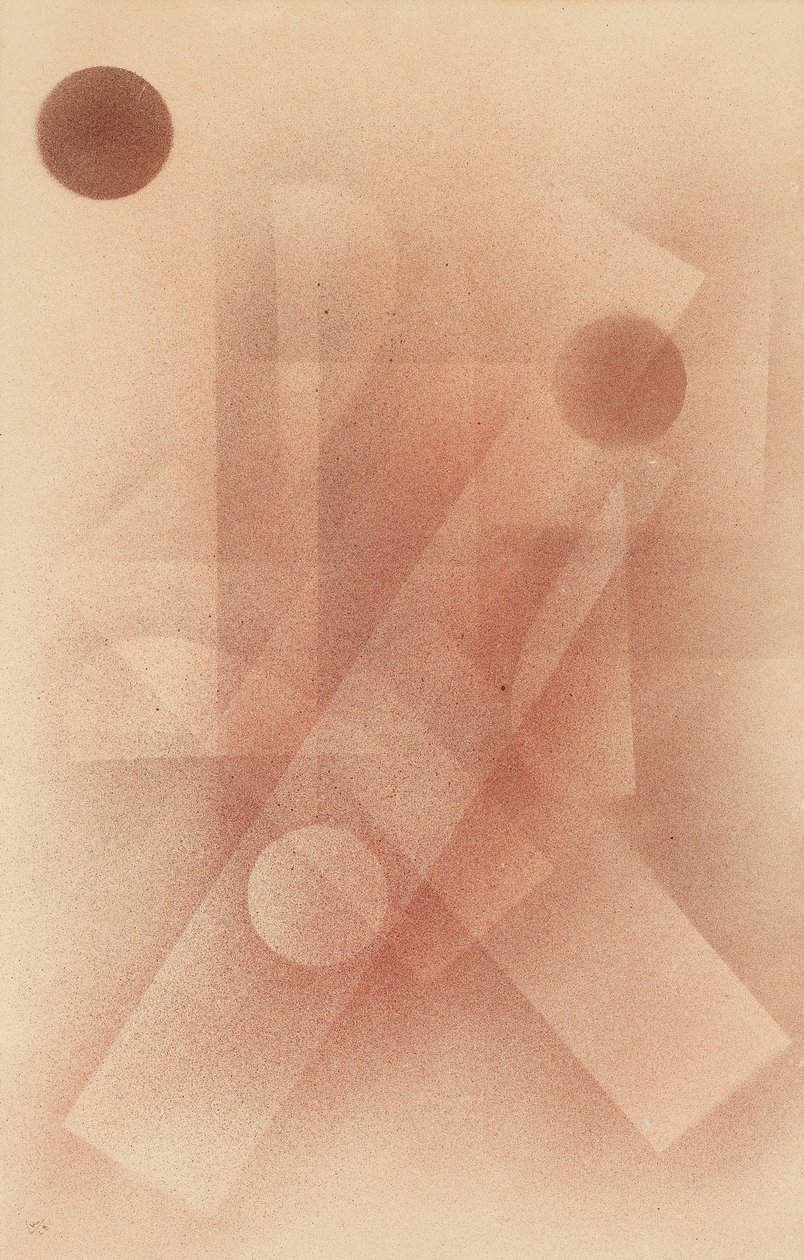 "" Rose Douse "" (Milds Rosa) Den akvarelů Vassily Kandinsky (neboli Vassily Kandinsky od Wassily Kandinsky