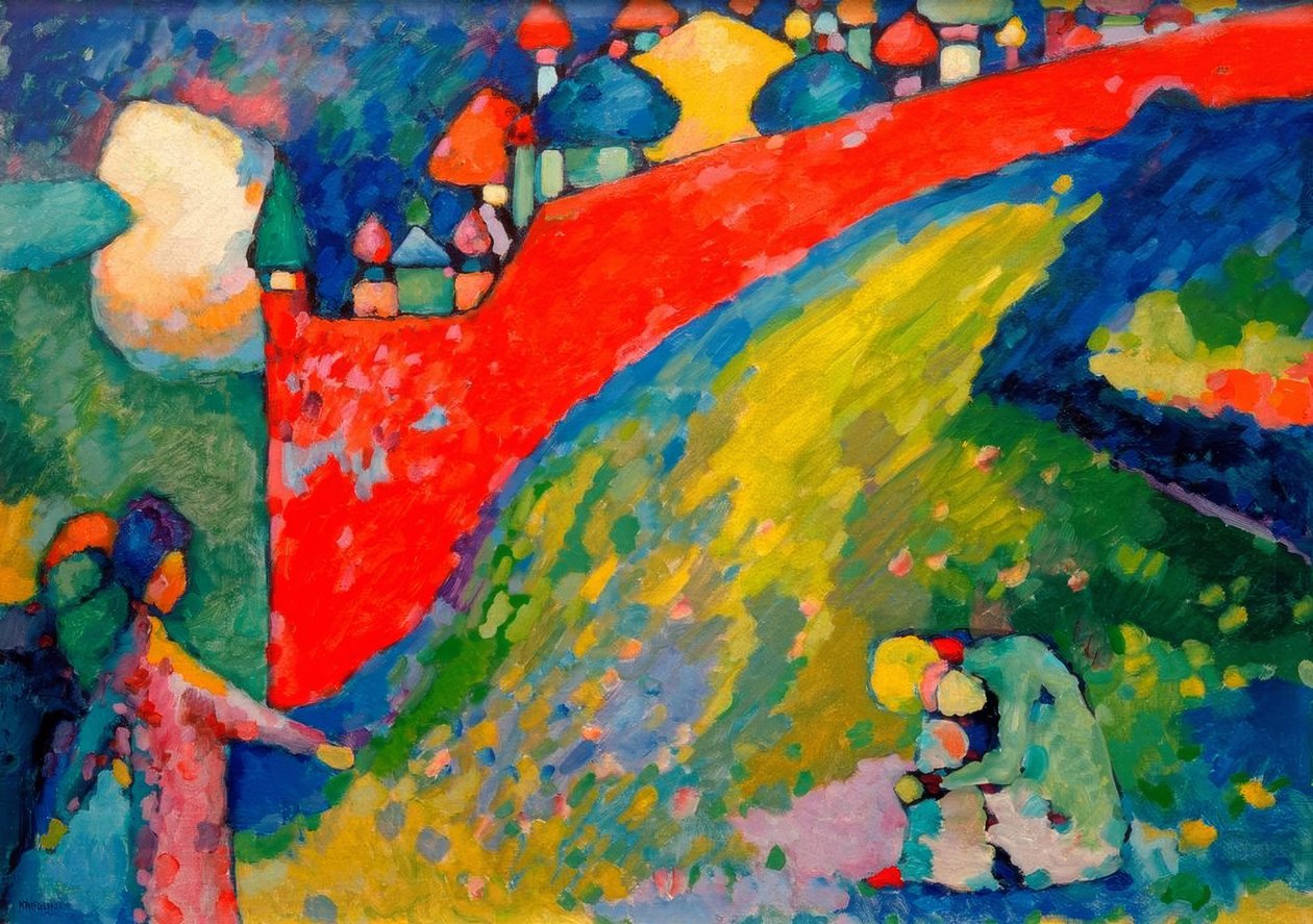 Červená zeď (kopule) od Wassily Kandinsky
