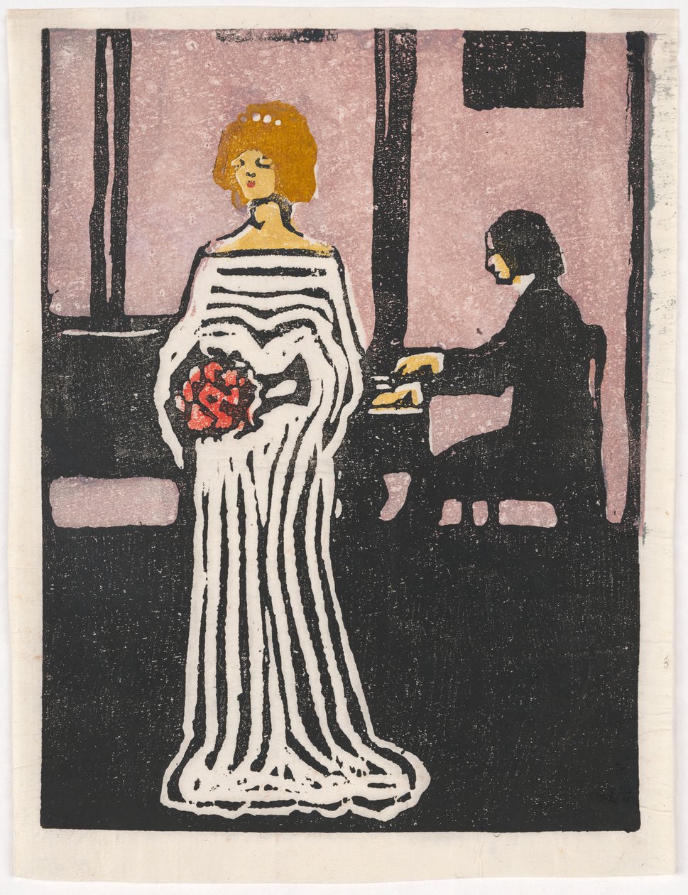 Zpěvačka (Druhý stav) od Wassily Kandinsky