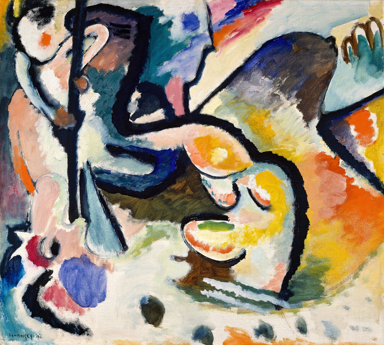 Svatý Jiří III, 1911. od Wassily Kandinsky