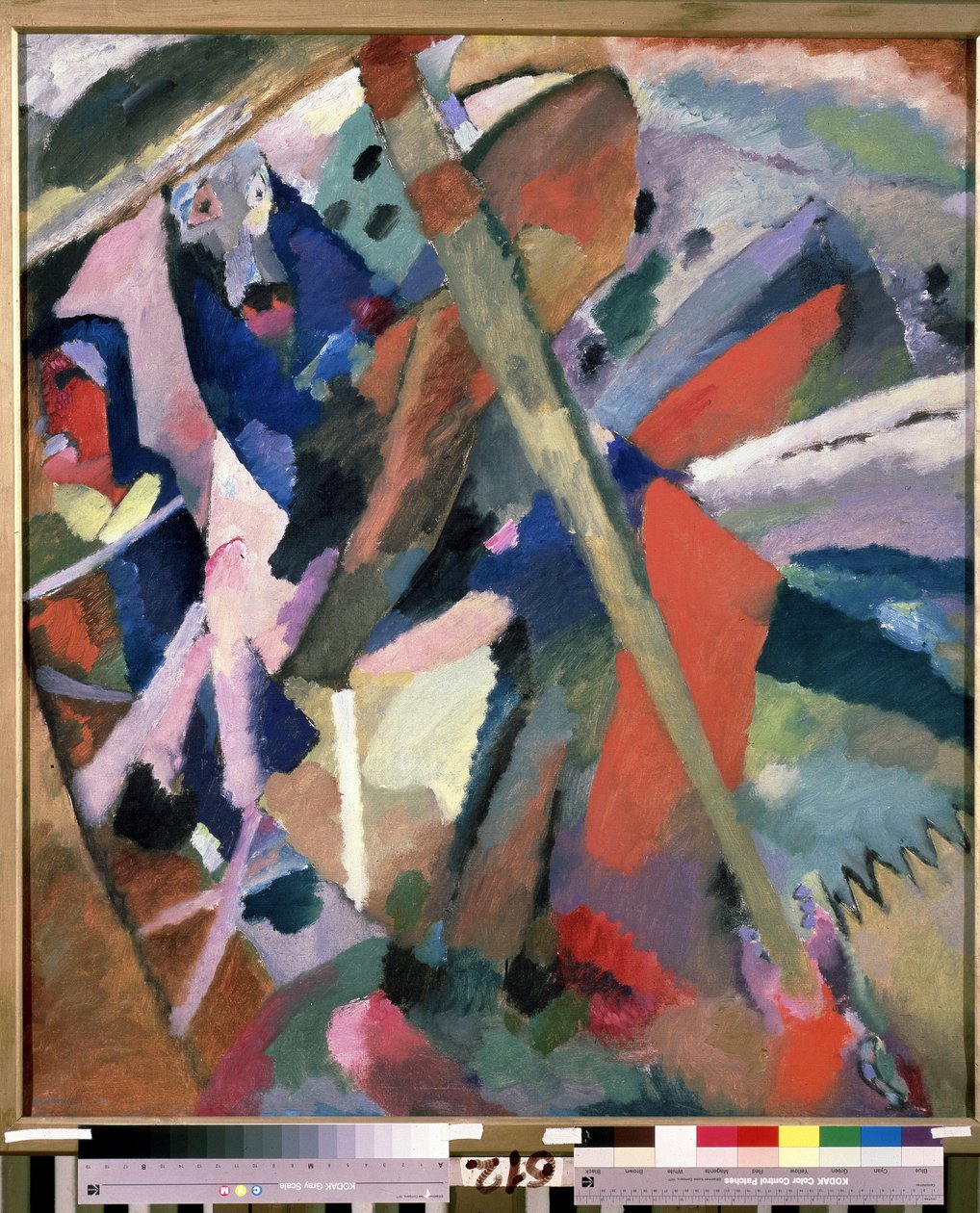 "Svatý Jiří"" Obraz Vasilije Kandinského (nebo Wassily Kandinského nebo Kandinského od Wassily Kandinsky