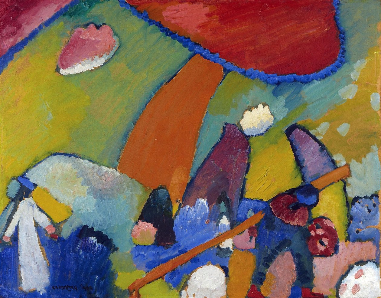"" Hra Skinny Day "" Painter Day Vassily Kandinsky od Wassily Kandinsky