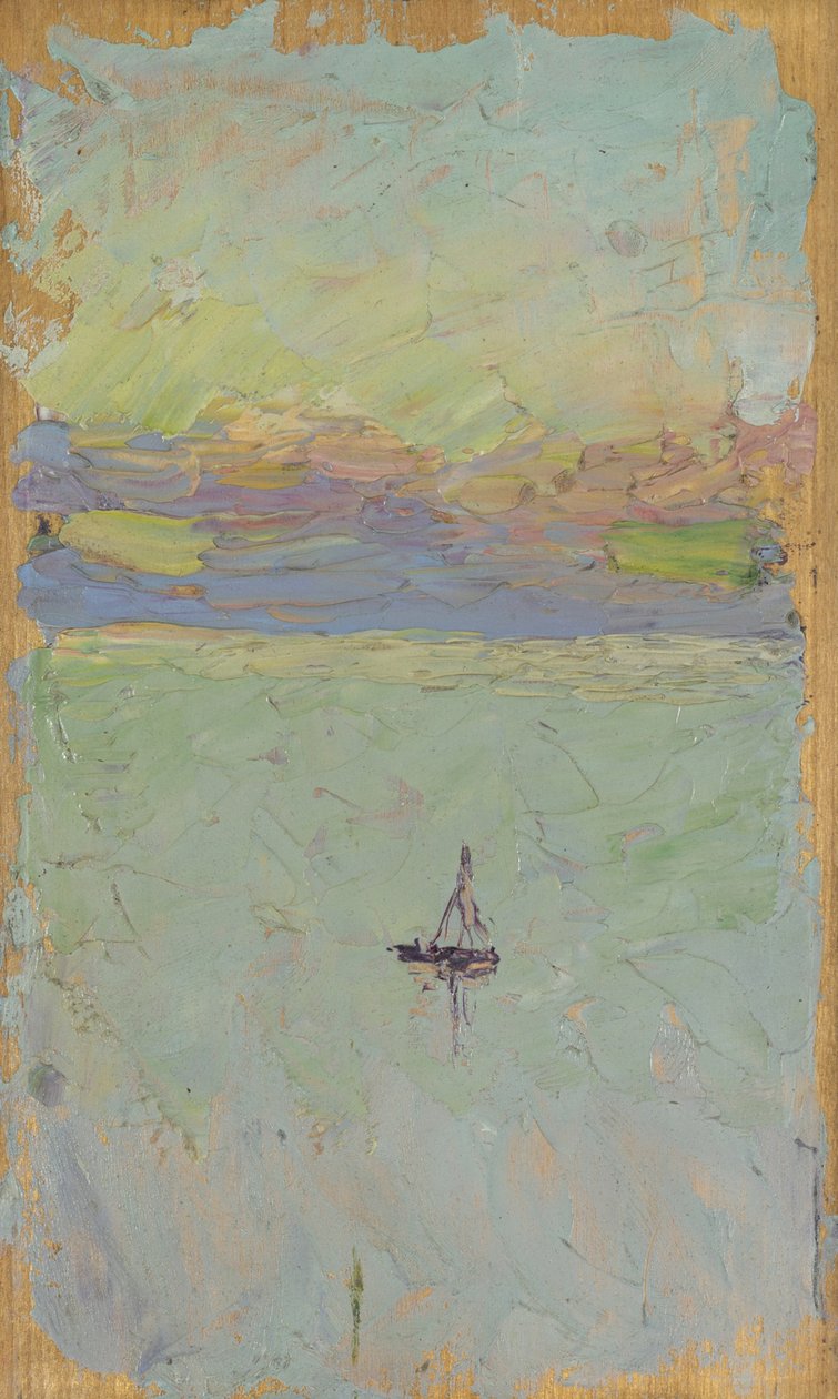 plachetnice na moři od Wassily Kandinsky