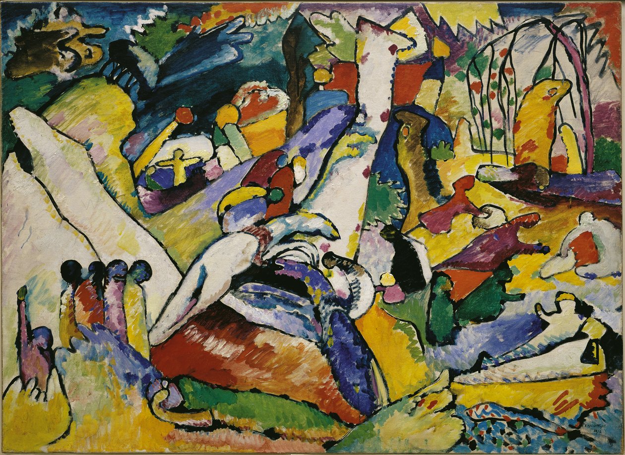 Náčrt pro kompozici II, 1909-1910. od Wassily Kandinsky