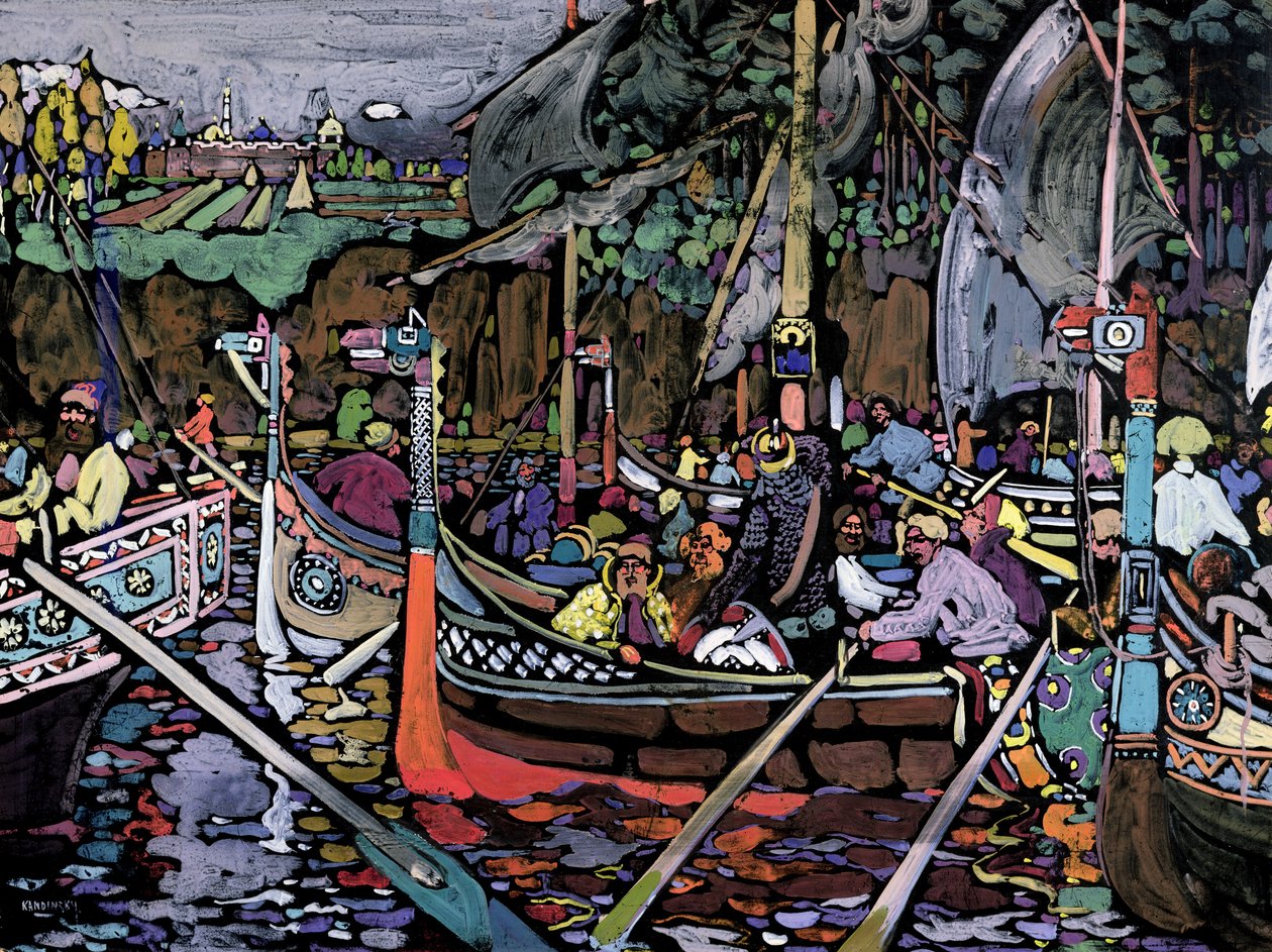 Píseň o Volze, 1906 od Wassily Kandinsky