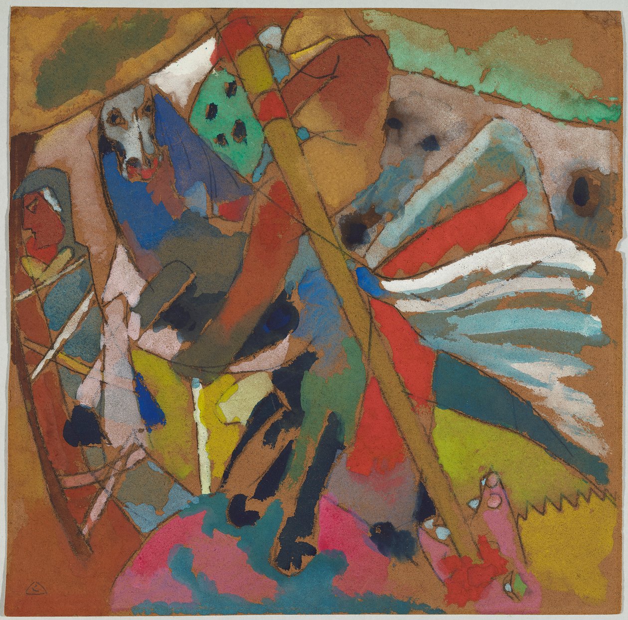 St. Georg II od Wassily Kandinsky