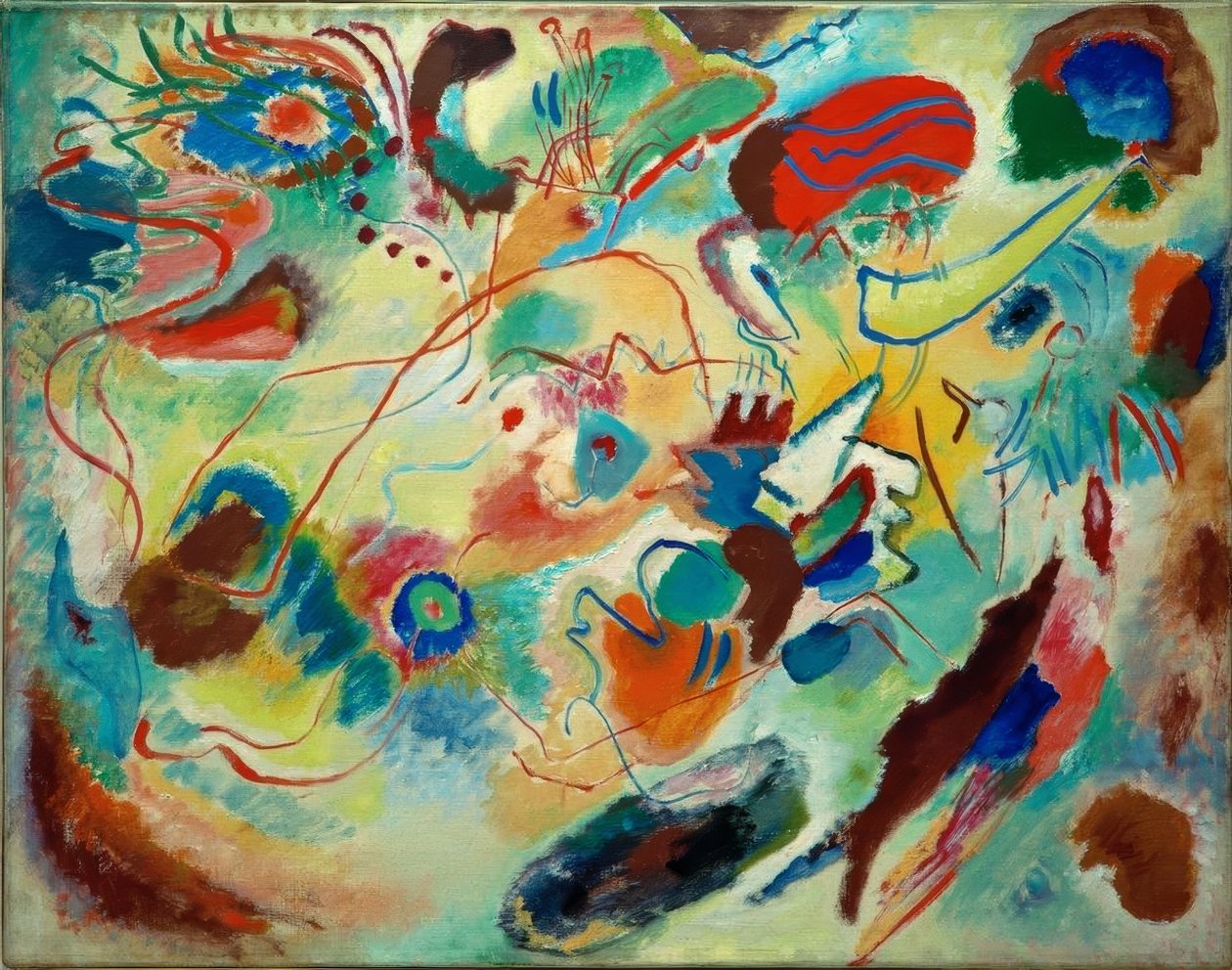 Studie kompozice VII od Wassily Kandinsky
