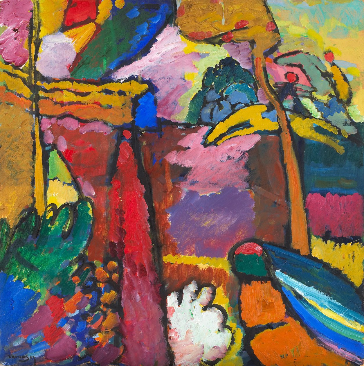 Studie pro improvizaci V od Wassily Kandinsky