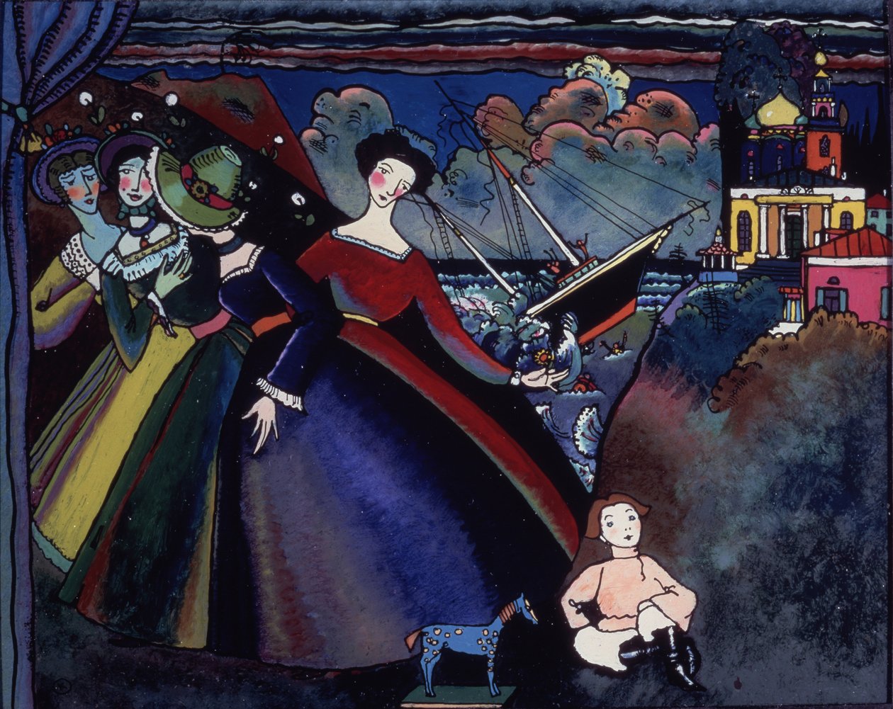 Loď od Wassily Kandinsky