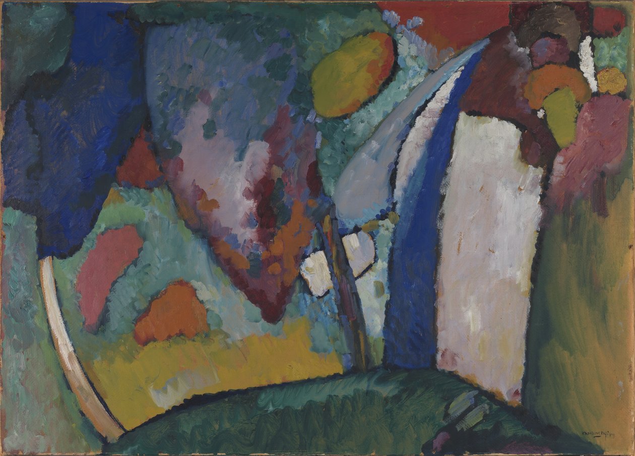 Vodopád od Wassily Kandinsky