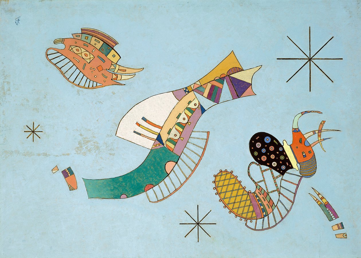 tři hvězdy od Wassily Kandinsky